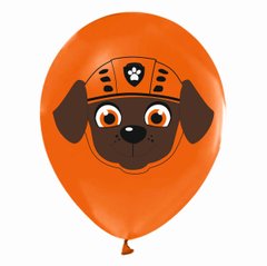 Латексна повітряна кулька 12" (30см.) "Собачка 3" оранжева Balonevi 1шт.