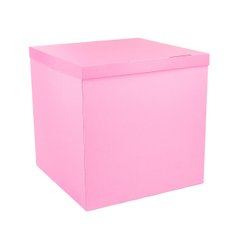 Коробка-сюрприз рожевого кольору (з обох боків). Розмір 700х700х700мм