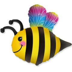 Фольгована кулька міні фігура "Бджола з крилами" Flexmetal 12" (30×29см) 1 шт