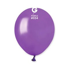 Латексна кулька Gemar фіолетова (34) металік 5" (12,5 см.) 100шт.