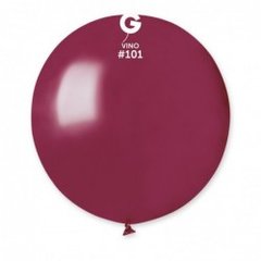 Латексна кулька Gemar Vino (101) пастель без смуг 19" (48см) 1шт.