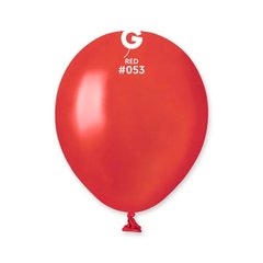 Латексна кулька Gemar червона (53) металік 5" (12,5 см.) 100шт.