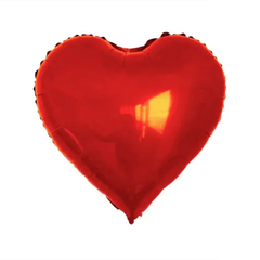 Фольгована кулька "Серце" червона металік 24"(60см) 1шт.