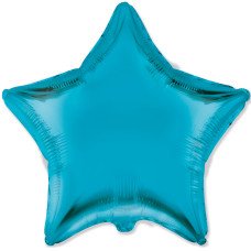 Фольгована кулька "Зірка" небесно-блакитна сатин Flexmetal 18"(45см) 1шт.
