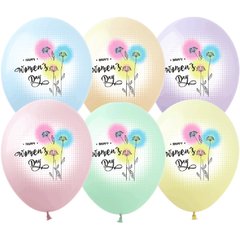 Латексні повітряні кульки 12" (30 см.) "Happy women`s day" асорті Show 100 шт.