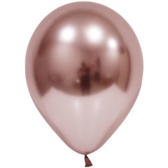 Латексна кулька Balonevi рожеве золото (H26) хром 6" (15 см.) 50шт.