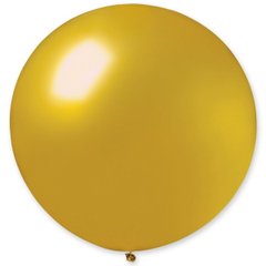 Кулька латекс ДЖ Gemar 31' (80см) металік 39 золото, без смужок (1 шт)