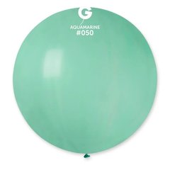 Латексна кулька Gemar аквамаринова (50) пастель 31" (80см) 1 шт
