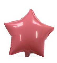 Фольгована кулька Pinan "Зірка" рожева макарун 18"(45см) 1шт.