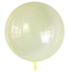Кулька Bubbles КНР сфера 20' (50см) кристал жовтий (1 шт)