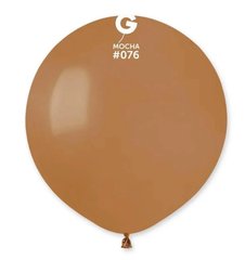 Латексна кулька Gemar мокко (76) пастель 19" (48 см) 10 шт