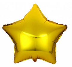 Фольгована кулька "Зірка" золота металік 24"(60см) 1шт.