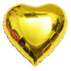Фольгована кулька "Серце" золота металік 18"(45см) 1шт.