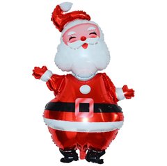Фольгована кулька фігура Pinan "Санта Клаус" червона 118х67 см. в уп. (1шт.)