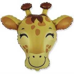 Фольгована кулька фігура "Голова жирафа" Flexmetal 69х81 см. (1шт.)