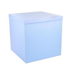 Коробка-сюрприз голубого кольору (з обох боків). Розмір 700х700х700мм