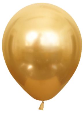 12" Хромова повітряна кулька Balonevi золотого кольору (50шт)