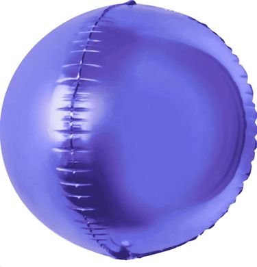Фольгована кулька Pinan "4D сфера" фіолетова 20"(50см) 1шт.