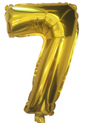 Фольгована кулька цифра "7" золота 32" (80см) 1шт.