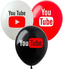 Латексные шары 12'' (100 шт) ТМ SHOW YouTube, (30 см)