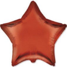 Фольгована кулька "Зірка" помаранчева сатин Flexmetal 18"(45см) 1шт.