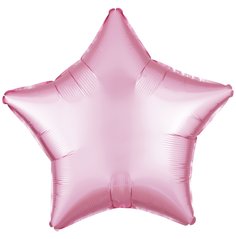 Кулька фольга ФМ Flexmetal зірка 18' (45см) сатин рожевий (1 шт)