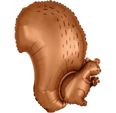 Фольгована кулька фігура "Білочка" коричнева Anagram 48х50см. (1шт)