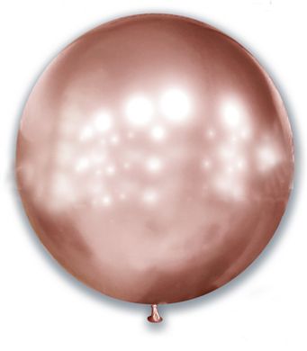 Латексна кулька Show рожеве золото хром 21" (52,5 см) 1 шт