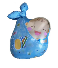 Фольгована кулька фігура Pinan "Малюк хлопчик в пеленці" блакитна 53х85 см. в уп. (1шт.)