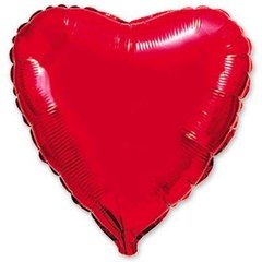 Фольгована кулька "Серце" червона металік Flexmetal 9"(23см) 1шт.