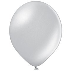 Воздушные шары 12' металлик Belbal Бельгия 061 серебро B105 (30 см), 50 шт