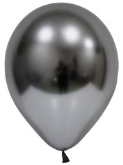 12" Хромова повітряна кулька Balonevi графітового кольору (50шт)