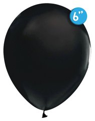 6" повітряна кулька Balonevi чорного кольору 100шт