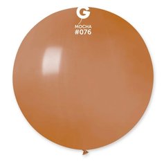 Латексна кулька Gemar мокко (76) пастель 31" (80см) 1 шт