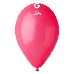 Воздушные шарики 10' пастель Gemar G90-05 Красный (26 см) 100 шт