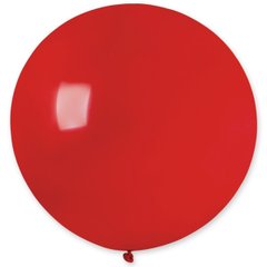 Латексна кулька Gemar червона (45) пастель, без смужок 31" (80 см) 1 шт