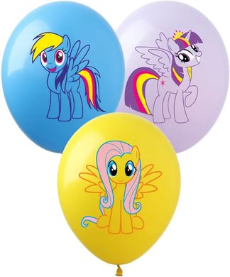 Латексні повітряні кульки 12" (30см.) "Мій маленький поні" асорті ArtShow 100шт.