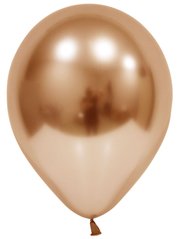 12" Хромова повітряна кулька Balonevi мідного кольору (50шт)