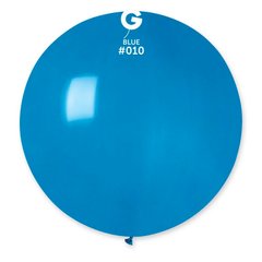 Латексна кулька Gemar синя (10) пастель 31" (80см) 1 шт