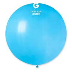 Латексна кулька Gemar блакитна (09) пастель 31" (80см) 1 шт