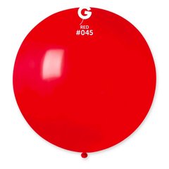 Латексна кулька Gemar червона (45) пастель 31" (80см) 1 шт