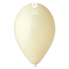 Воздушные шарики 10' пастель Gemar G90-59 Слоновая кость (26 см) 100 шт