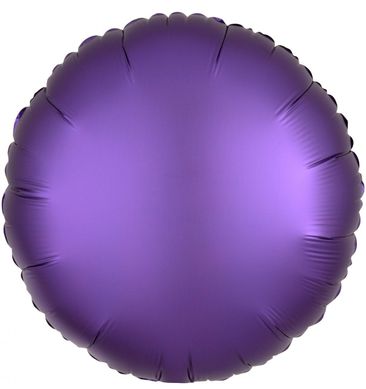Кулька фольга КНР круг 18' (44см) сатин пупурний (1 шт)