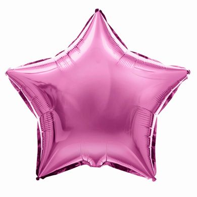Фольгована кулька Pinan "Зірка" рожева металік 18"(45см) 1шт.