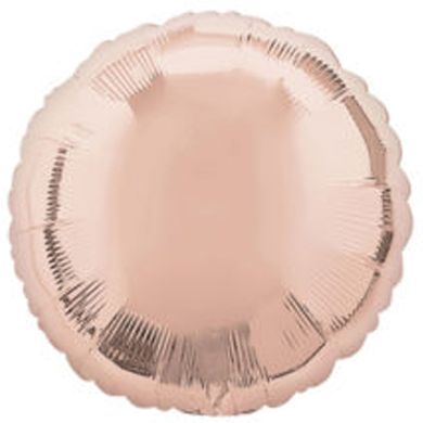 Фольгована кулька фігура "Коло металік" рожеве золото Flexmetal 18" (45 см) 1 шт