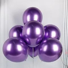 Латексна кулька фіолетова (purple) хром 12" (30 см.) 50шт.