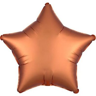 Фольгована кулька Pinan "Зірка" оранжева сатин 18"(45см) 1шт.