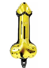 Фольгована кулька фігура "Містер Пі-Пі" золота 51х27 см.(під повітря) в уп. (1шт.) 2269721892976