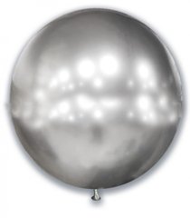 Кулька латекс ШО Show 21' (52,5см) хром срібло (1 шт)