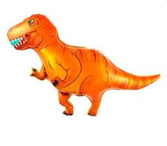 Фольгована кулька фігура Pinan "Динозавр" помаранчевий 104х77 см. в уп. (1шт.)